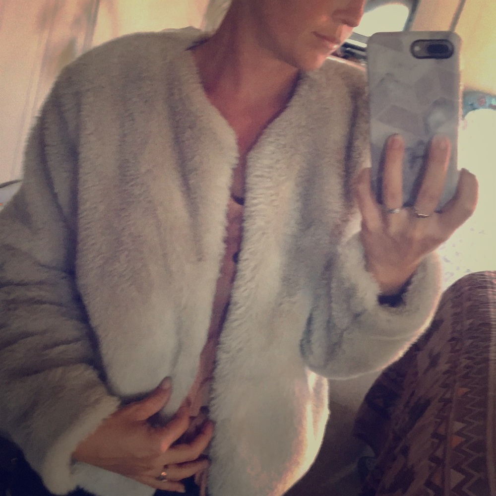 Furry overcoat